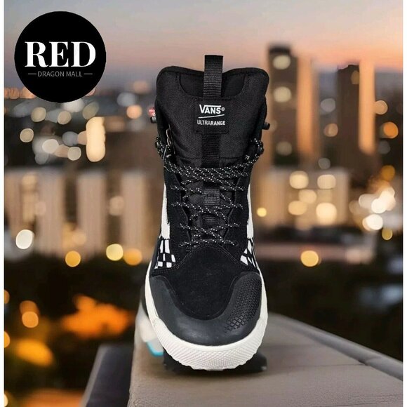 Vans UltraRange EXO Hi GORE-TEX® MTE-2 Black Warped Check Sneakers - Men’s 9.5 main image 4